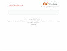 Tablet Screenshot of prancingleopard.org